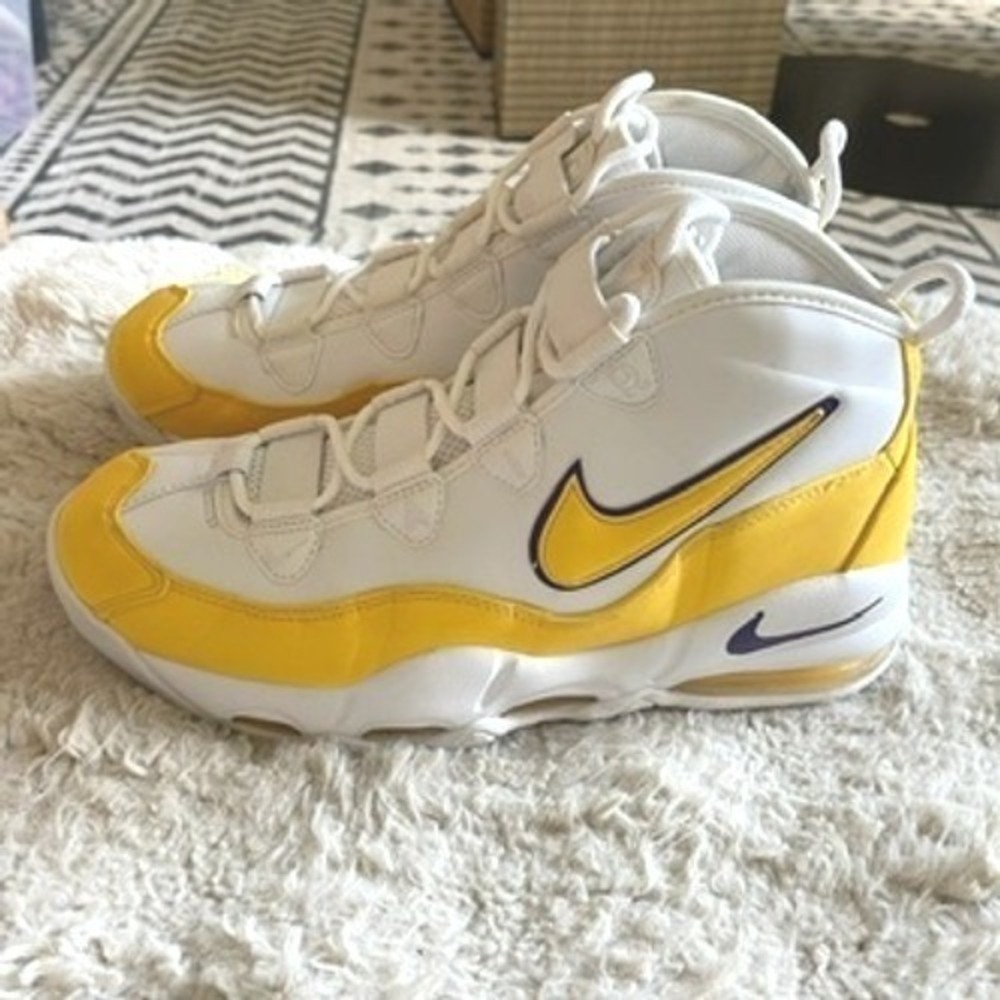 Nike‎ Air Max Uptempo 95 White University Gold Amarillo CK0892-102 Mens 11 - Picture 4 of 7